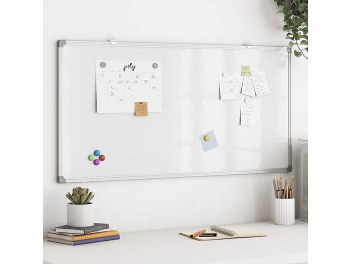vidaXL Magnetisches Whiteboard 100x50x1,7 cm Aluminium