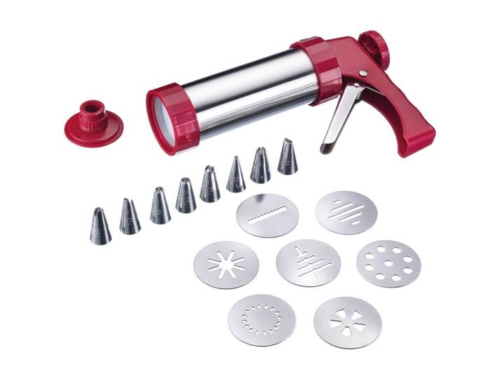 Gebäckpresse Westmark rot Edelstahl/Kunststoff H 14.5 cm B 5.8 cm - Gebäckpresse