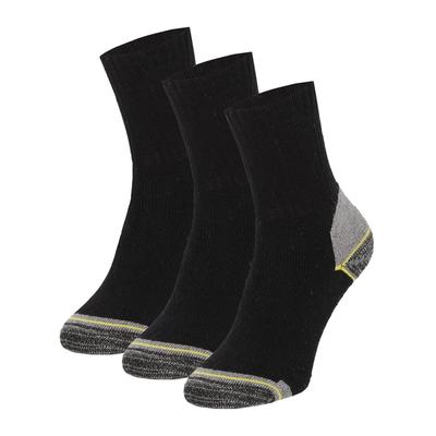 Arbeitssocken APOLLO, Herren, Gr. 39-41, schwarz (multi schwarz), Baumwollmischung, Socken, Praktischer 3er Pack
