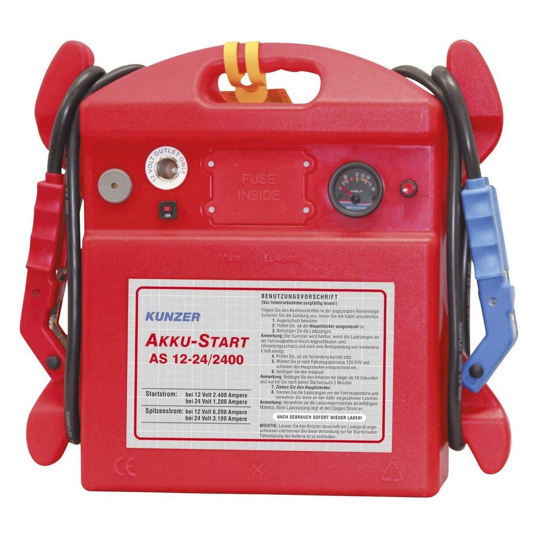 Kunzer Schnellstartsystem AS 12-24/2400 Starthilfestrom (12 V)=2400 A Starthilfestrom (2400 A) (AS 12-24/2400)