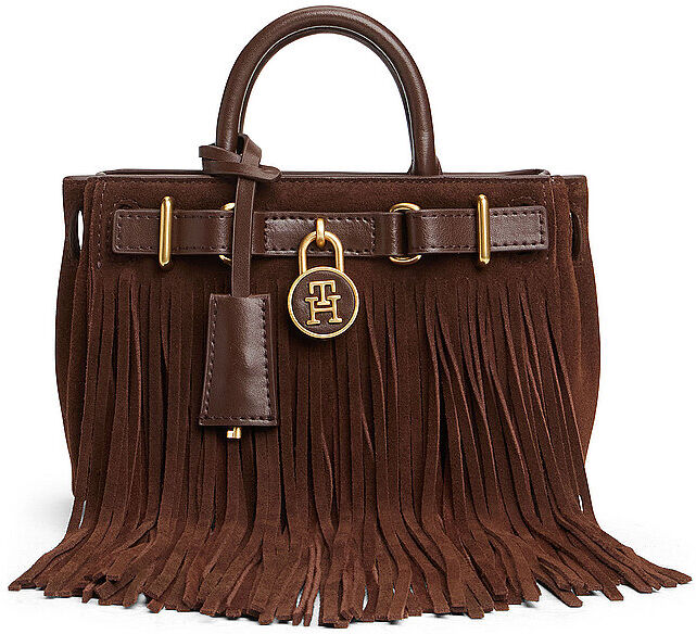 Tommy Hilfiger Ledertasche - Henkeltasche AMERICAN ICON braun EG