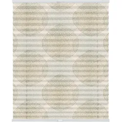 Lichtblick Plissee Klemmfix, ohne Bohren, blickdicht, Stripy Boho Drop India - Beige