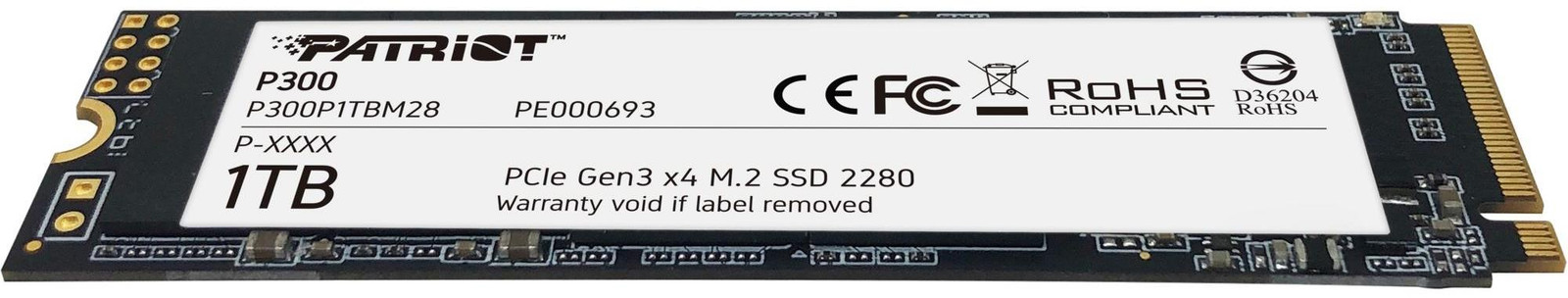 Patriot Memory P300 SSD 1 TB Interne M.2 2280 PCIe 3.0 x4 NVMe