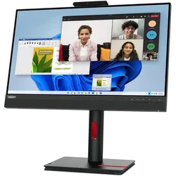 Lenovo ThinkCentre Tiny-In-One 24 Gen 5 (1920 x 1080 Pixel, 23.80"), Monitor, Schwarz