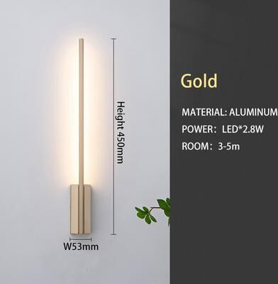 Friendly Fresh Finds Modern Gold Wall Sconce Nordic LED Wall Lamp For Bedroom Living Room Hallway gold