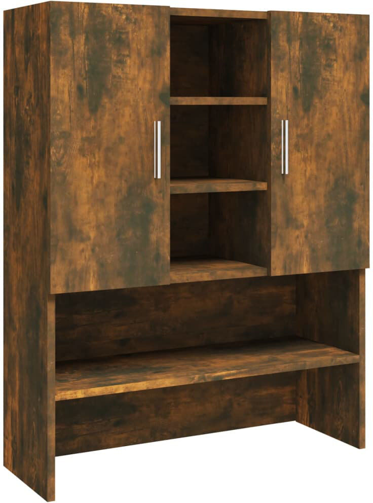 Ebern Designs Awan Washing Machine Cabinet 70,5x25,5x90 cm Smoked Oak 90cm H X 70.5cm W X 25.5cm D