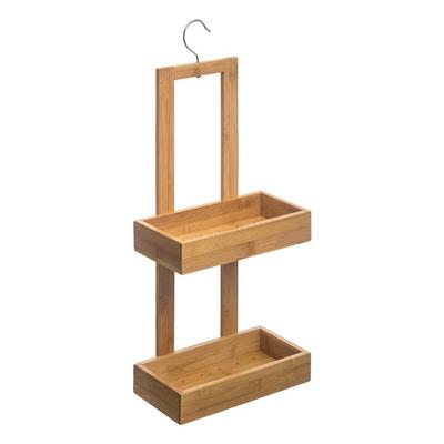 WellHome - Organizer mit 2 Bambus-Duschwannen 26x14,2x60,4cm