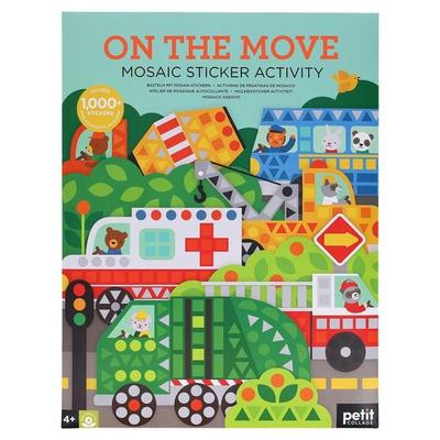 Mosaic Sticker Activity: On the Move, Taschenbuch von Petit Collage, Abrams & Chronicle, 978-1-79724-161-6
