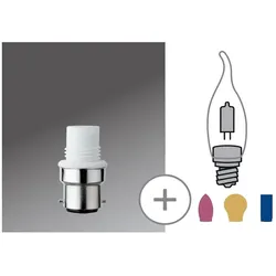 Paulmann Leuchtmitteladapter  G9 / B22d   max. 75W   Weiß 54927