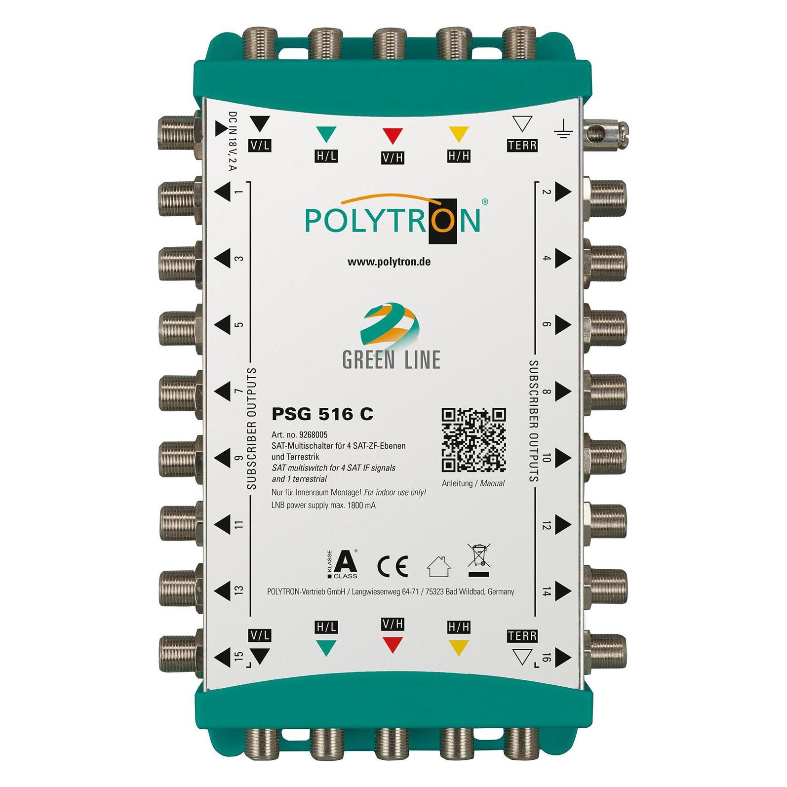 Polytron Kaskaden-Multischalter PSG 516 C 5/16 SAT/terr. (Multischalter) (9268005)