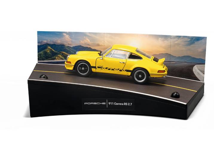 Adventskalender FRANZIS Porsche 911 Carrera RS DE/EN , gelb (bunt), Adventskalender, Adventskalender