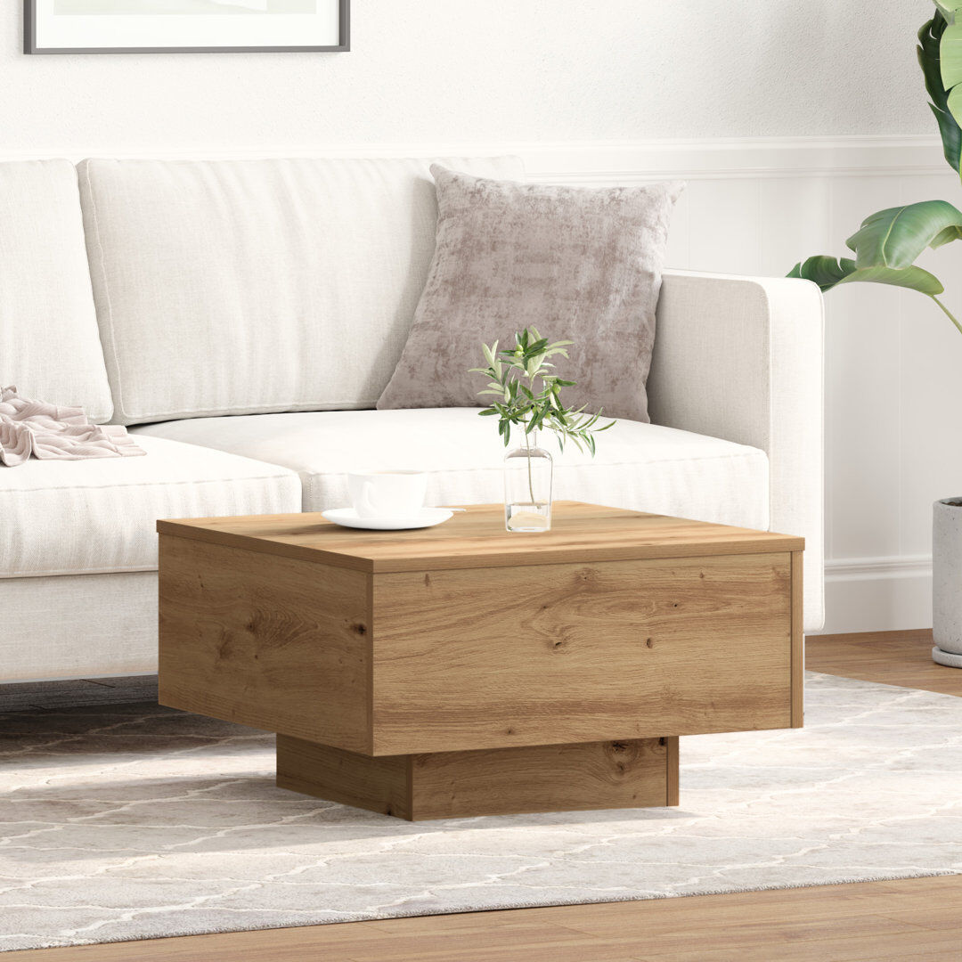Metro Coffee Table Artisan Oak 31cm H X 55cm W X 55cm D
