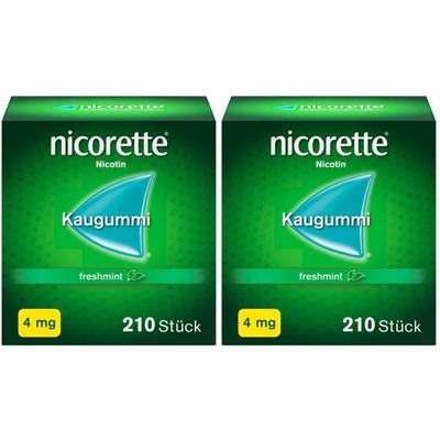 Nicorette 4MG Freshmint Doppelpack 2x210 St Kaugummi