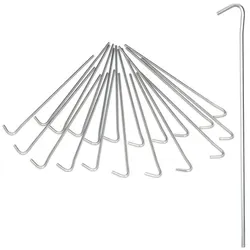 Relaxdays 60 x Zeltnagel Stahl Silber