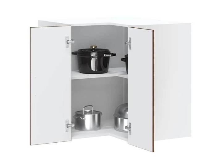 Armoire d'angle murale de cuisine Lucca chêne marron armoire murale de cuisine meuble d'angle mural armoire de 853864