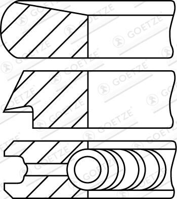 Goetze Engine Kolbenringsatz 0845310000