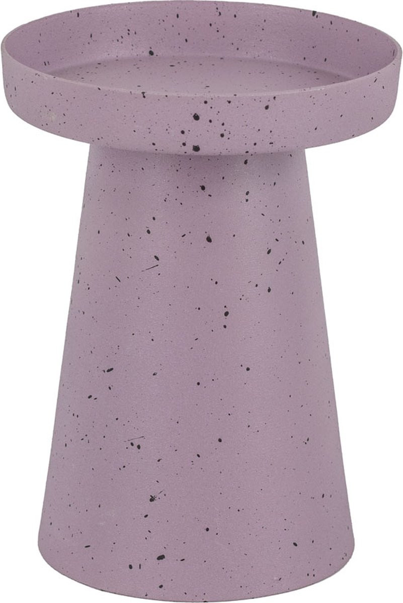 Homebound by Ky metalen kaarsenstandaard lila dots