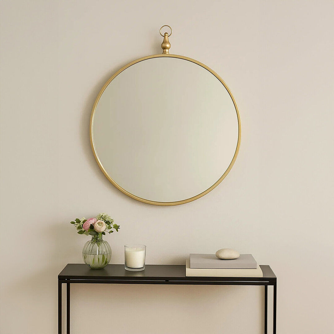 Fairmont Park Alfons Round Wall Mirror Gold 62 x 55 cm