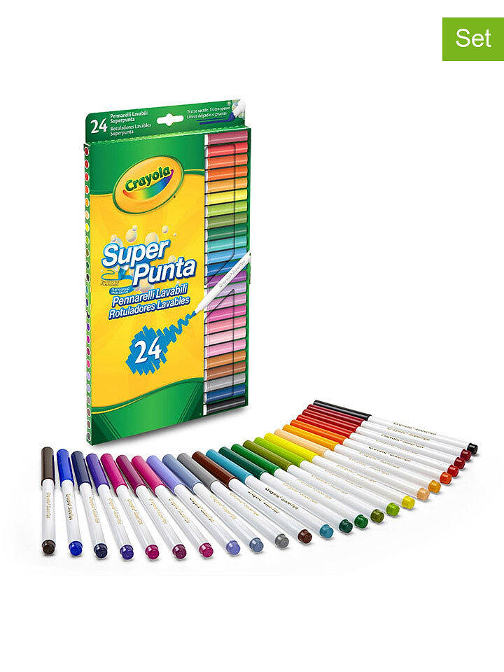 Crayola 24er-Set: Filzstifte - ab 3 Jahren - onesize