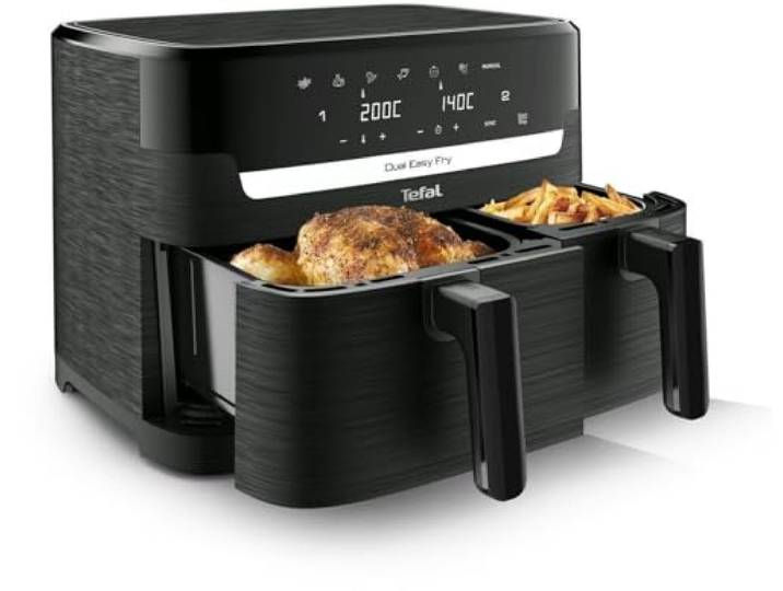Tefal® EY901N10 Dual Easy Fry heteluchtfriteuse, zwart