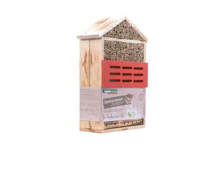 Insektenhotel WINDHAGER 5 Sterne , braun, B:33,5cm H:49,5cm T:14cm, Insektenhotels, Insektenhotel, Holzherkunft: Bulgarien