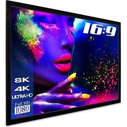eSmart Professional MIRALE Tageslicht-Rahmen Leinwand grau 457 cm 180 Zoll