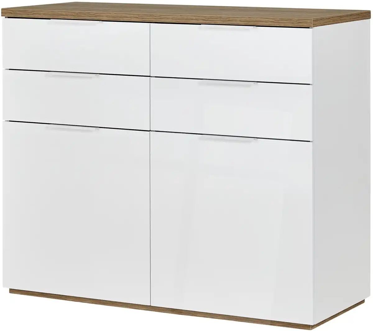 Höffner Kommode  Siena ¦ weiß ¦ Maße (cm): B: 119,6 H: 102,3 T: 50.0