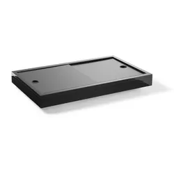 Vario Aquariumabdeckung nach Maß - Slide Schiebedeckel - Schwarz  30cm Aluverbundplatten (standard) 120cm        