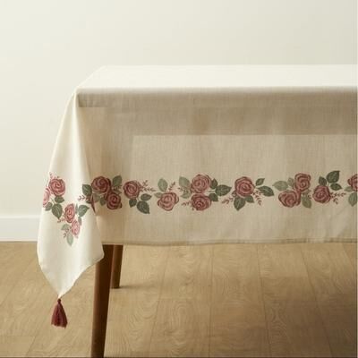 Bella Maison Rose Print Tablecloth