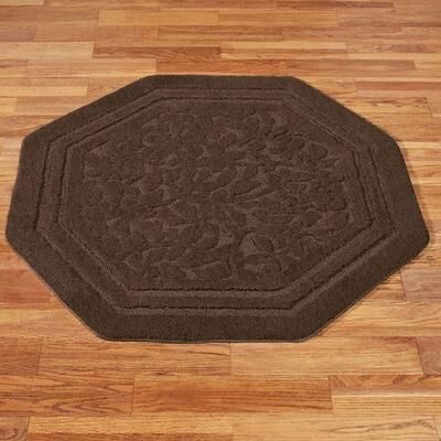 Touch of Class "Westbury Octagon Rug, 5'8"" Octagon, Dark Chocolate"