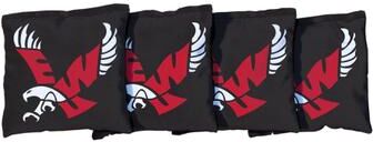 Skip's Garage Eastern Washington EWU Eagles Black Cornhole Bags