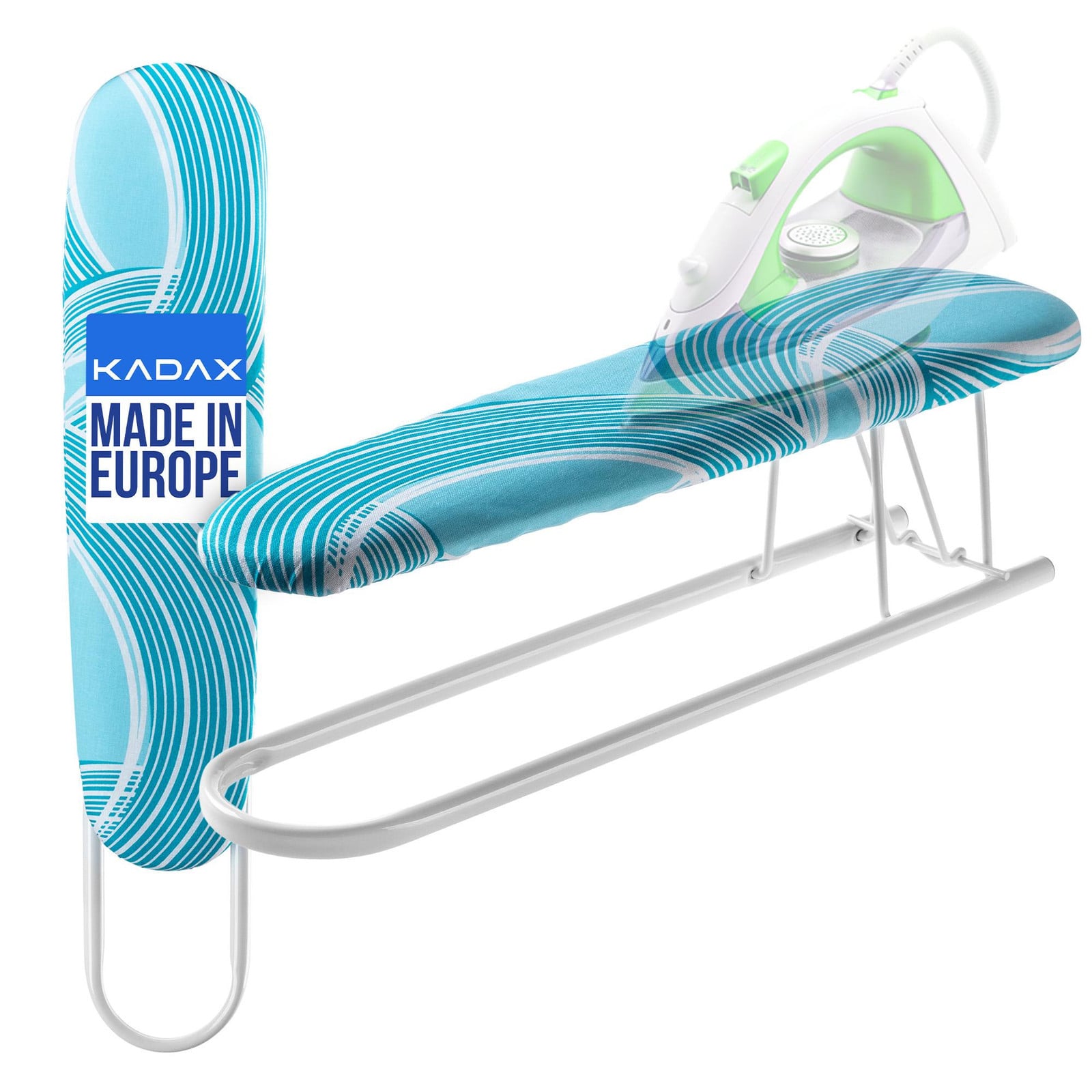 KADAX Compacte mouwenplank Larva met schuimrubberen ondergrond, blauw, Breedte: 53 cm