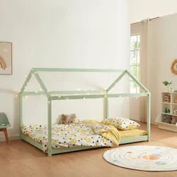 Kinderbett Cerro 120x200cm Holzfarben [en.casa]