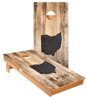 Skip's Garage Ohio Rustic Cornhole Boards