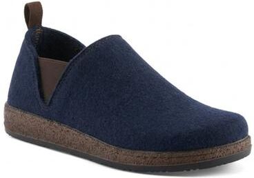 Women's Stepin Flat Shoes by Flexus by Spring Step in Navy (Size 9 1/2 M)