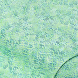 Baumwollstoff Batik-Raute "Mona", blau/grün