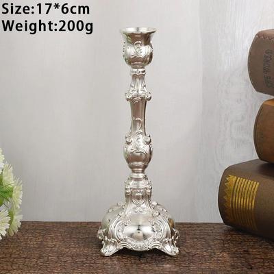 Inspired Living 2 Pack Gold Candle Holder Metal Taper Candle Stands For Wedding Table Centerpieces And Home Decor 9