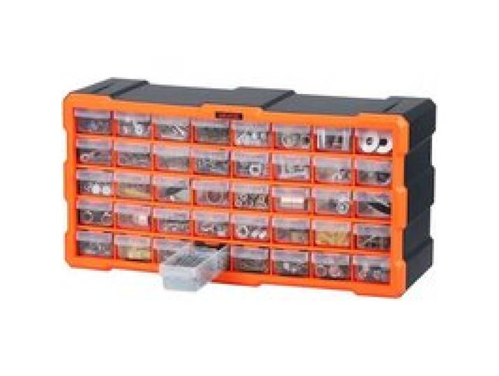 VEVOR Organizer voor kleine onderdelen met 40 lades, PP-assortimentsdoos voor wandmontage, draagvermogen van 8 kg, dubbel vergrendelbare sorteerdoos, opbergdoos voor ijzerwaren, schroeven en kleine onderdelen