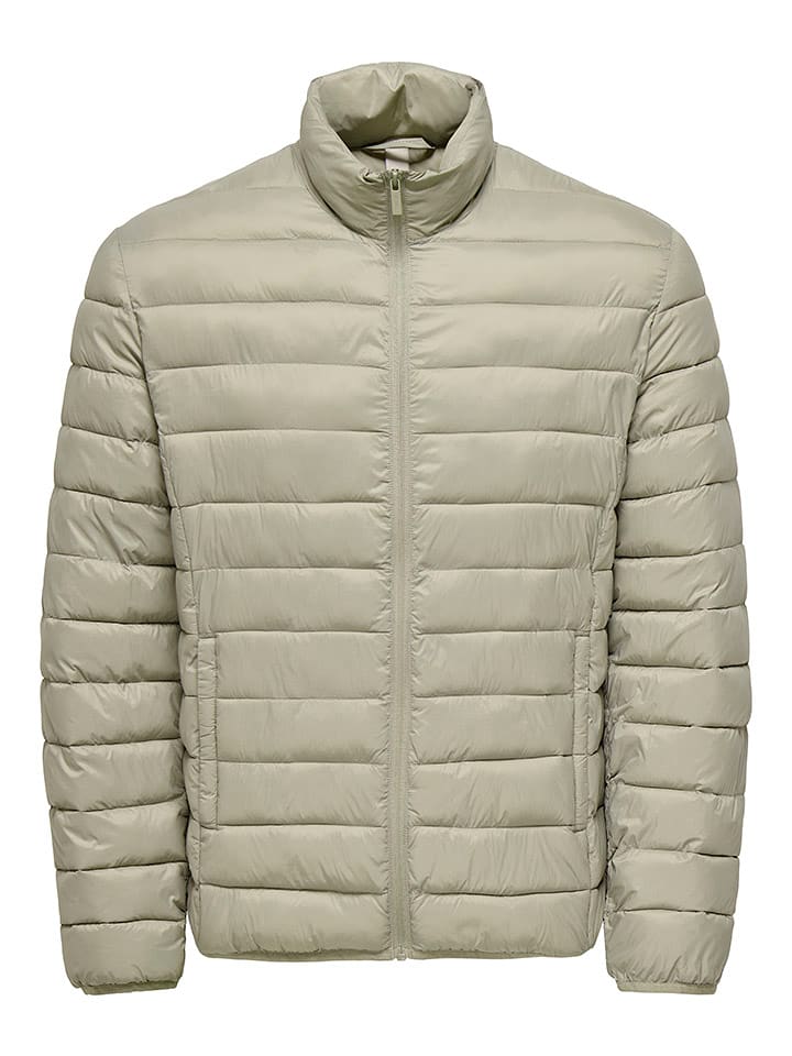 ONLY & SONS Steppjacke "Gavin" in Beige - M