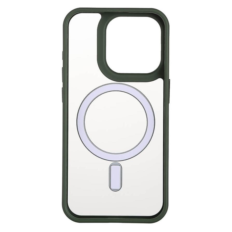 Onsala Back Bumper Clear Case MagSerie iPhone 15 Pro Clear Case Grüner Bumper (Apple iPhone 15 Pro) (588639)