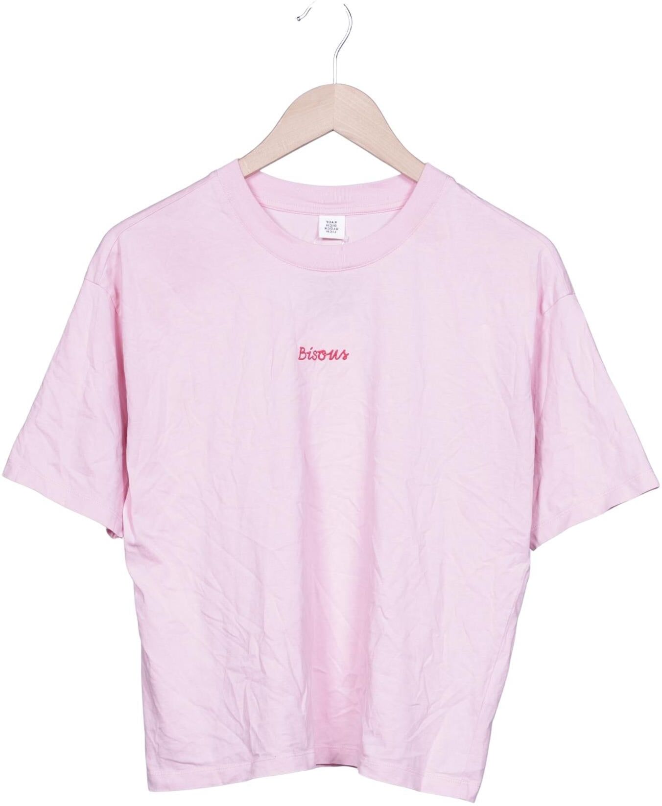 Kauf dich glucklich Damen T-Shirt, Pink, Gr. S, Baumwolle - Second Hand