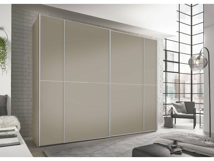 Schwebetürenschrank, Holzwerkstoff, Beige, 270×222×68 cm, Mit Variablen Einlegeböden, Modern, Staud