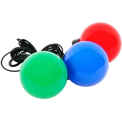 Leuchtkugel Gartendeko Außenleuchte rot grün blau Schwimmlampe Gartenlampe Kugelleuchte, D 15 cm, 3er Set