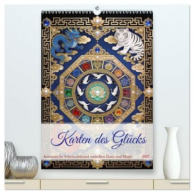 Karten des Glücks (hochwertiger Premium Wandkalender 2027 DIN A2 hoch), Kunstdruck in Hochglanz