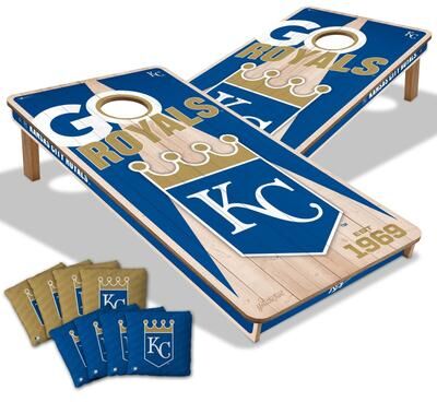 Skip's Garage Kansas City Royals MLB 2x4 Cornhole Board Set