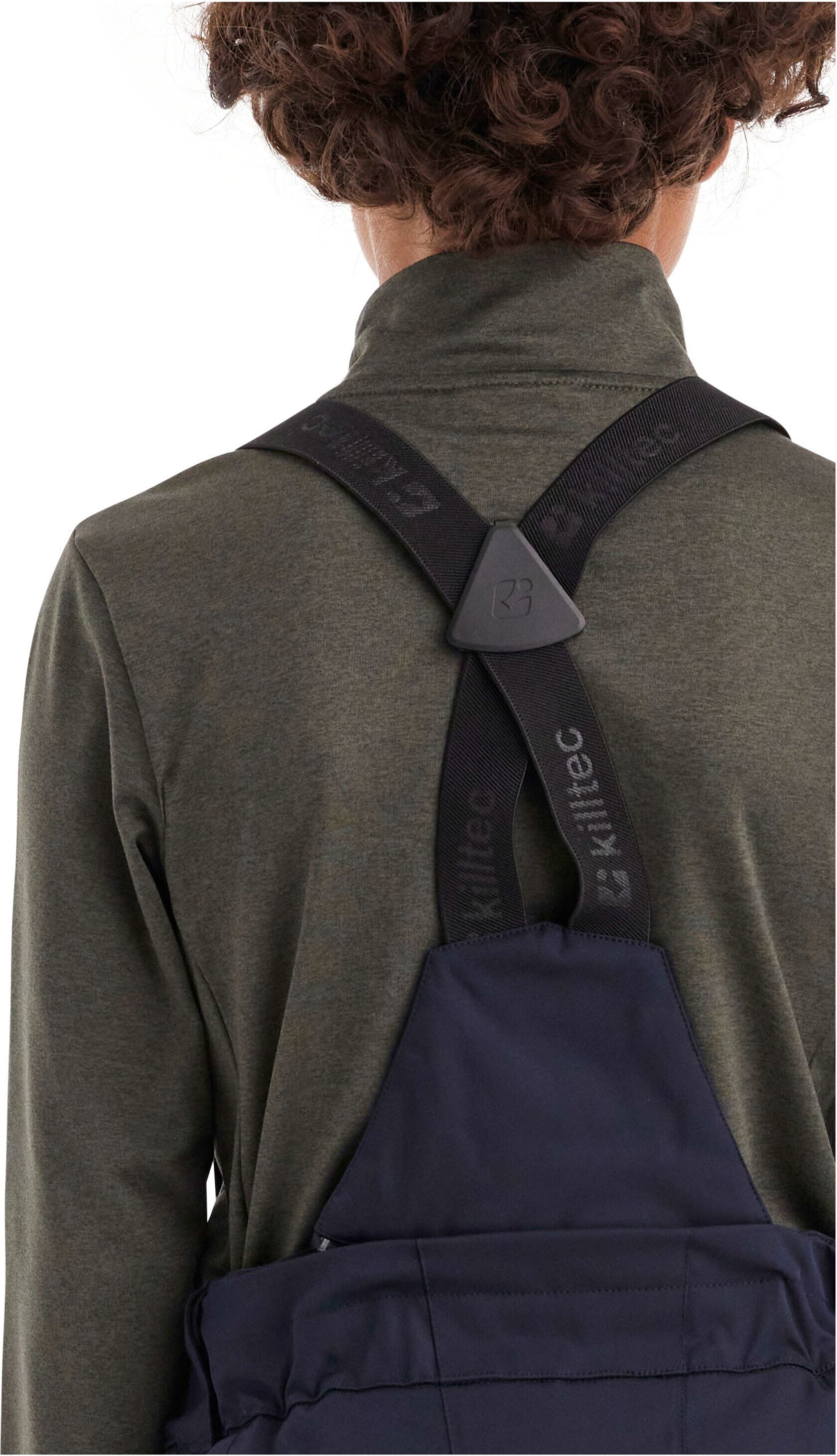 Skihose KILLTEC "Boys Skihose 242", Jungen, Gr. 116, Normalgrössen, blau (navy), Obermaterial: 100% Polyester.Futter: 100% Polyester.Füllung: 100% Polyester, Hosen Skihose, Wasserdichte Skihose mit abnehmbarem Latz und verstellbarem Bund navy 116, Normalg