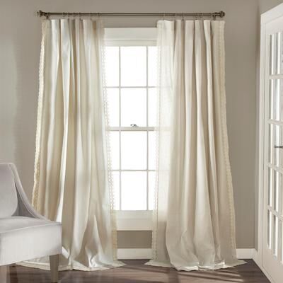 The Gray Barn Kind Koala Vintage Farmhouse Light Filtering Curtain Panel Pair