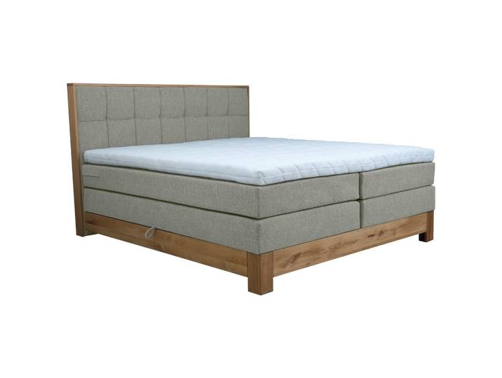 Boxspringbett Cloud Silberfarben ca. 180x200cm
