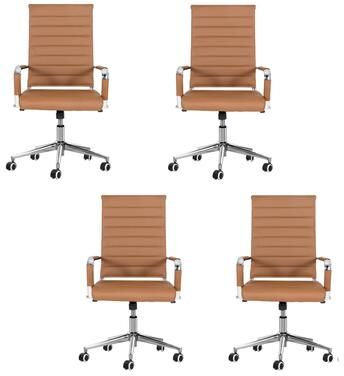 eclife BIFMA Certified Ergonomic 360° Swivel Office Chair Executive Leather Chair