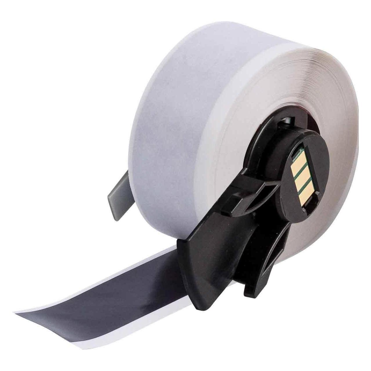 Brady M6C-1000-439-BK, Vinyl, Schwarz, glänzend, 25.40 mm x 15.24 m, permanent, Endlos (25.40 mm) (M6C-1000-439-BK)